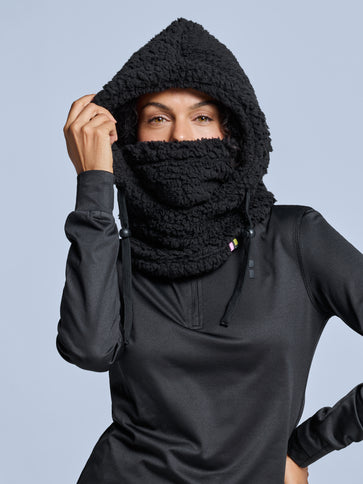 Fluffy Balaclava - Black