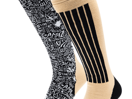 Ski Socks 2 pack - Black Multi