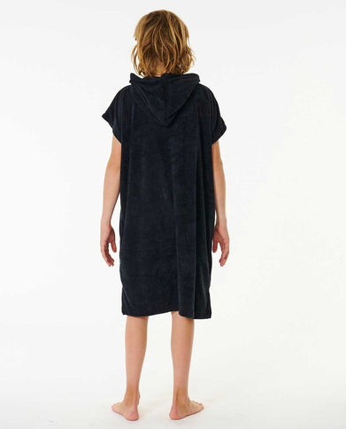 Brand Hooded Towel - Boy - Black/Grey