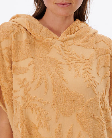 Sun Rays Terry Hooded Towel - Sand