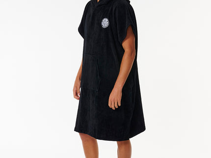 Logo Hooded Towel - Black