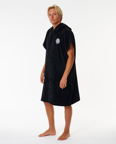 Logo Hooded Towel - Black