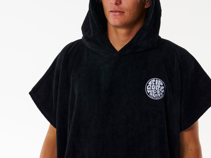 Logo Hooded Towel - Black