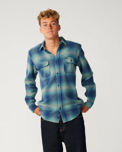 Classic Surf Count Flannel - Light Navy