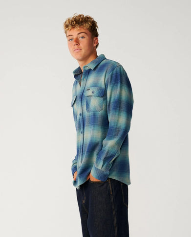 Classic Surf Count Flannel - Light Navy