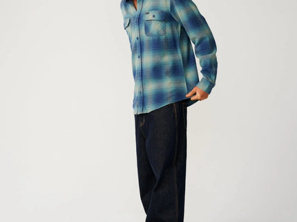 Classic Surf Count Flannel - Light Navy