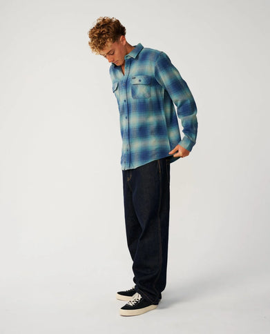 Classic Surf Count Flannel - Light Navy