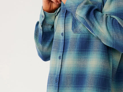 Classic Surf Count Flannel - Light Navy