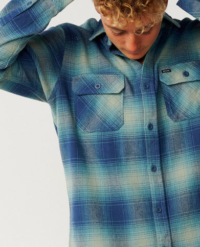 Classic Surf Count Flannel - Light Navy