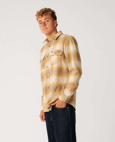 Classic Surf Count Flannel - Dark Mustard