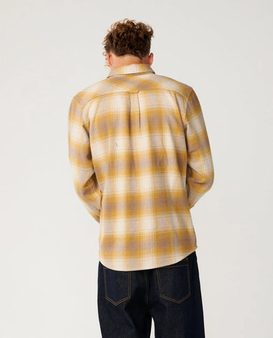 Classic Surf Count Flannel - Dark Mustard