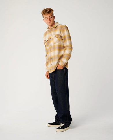 Classic Surf Count Flannel - Dark Mustard