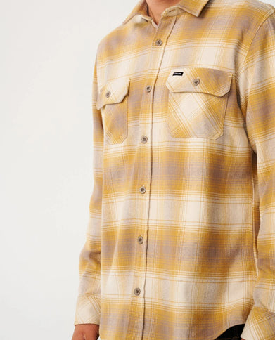 Classic Surf Count Flannel - Dark Mustard