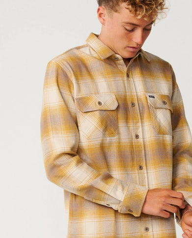 Classic Surf Count Flannel - Dark Mustard