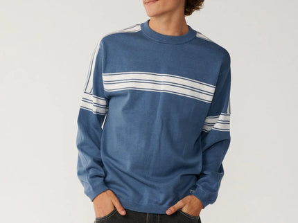 Archive Twu Stripe Crew Knit - Bluefin
