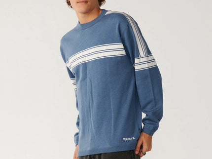 Archive Twu Stripe Crew Knit - Bluefin