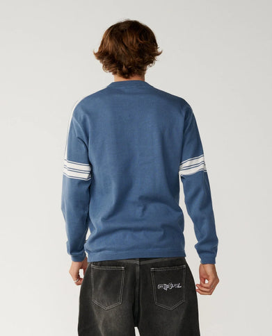 Archive Twu Stripe Crew Knit - Bluefin