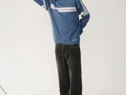 Archive Twu Stripe Crew Knit - Bluefin