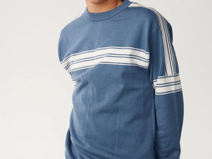 Archive Twu Stripe Crew Knit - Bluefin