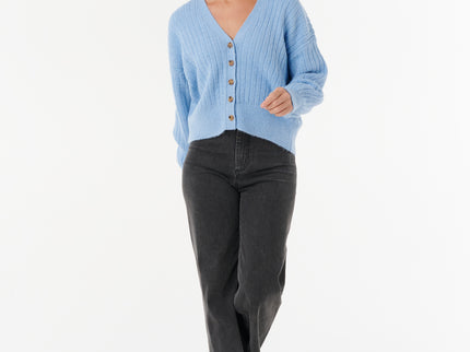 Afterglow Cardi - Mid Blue