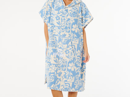 Mixed Hooded Towel - Blissful Blue