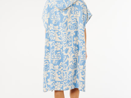 Mixed Hooded Towel - Blissful Blue