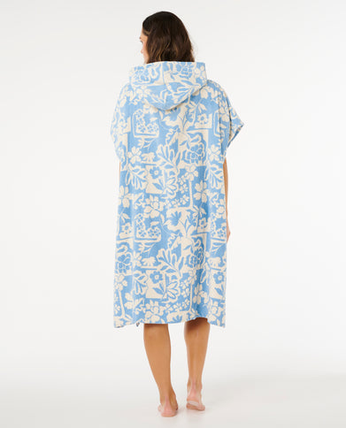 Mixed Hooded Towel - Blissful Blue