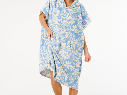 Mixed Hooded Towel - Blissful Blue