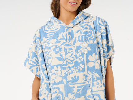 Mixed Hooded Towel - Blissful Blue