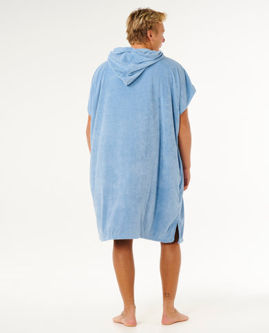 Brand Hooded Towel - Faded Denim