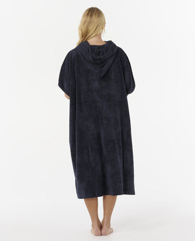 Classic Surf Hooded Towel - Black/off White  Poncho van Rip Curl | SHAKA