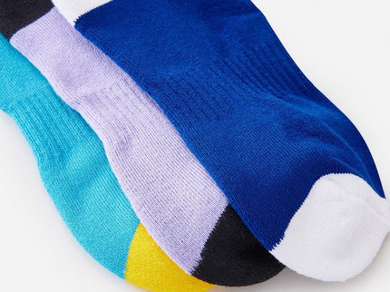 Retro Crew Sock 3-Pk - Multico