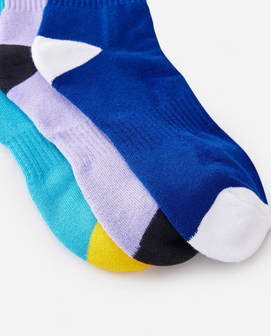 Retro Crew Sock 3-Pk - Multico