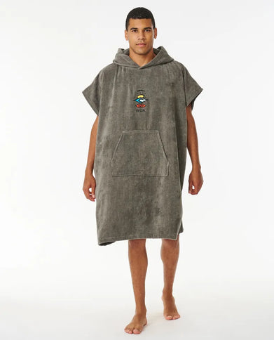 Logo Hooded Towel - Grey