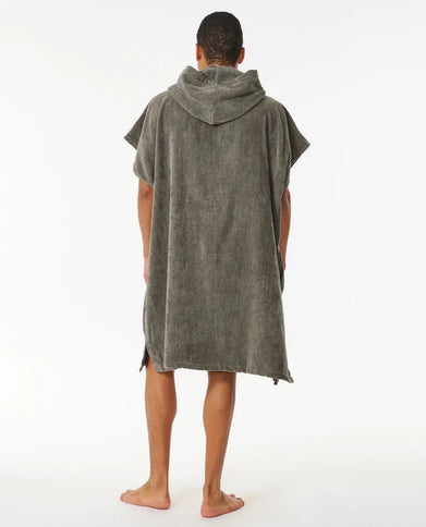 Logo Hooded Towel - Grey