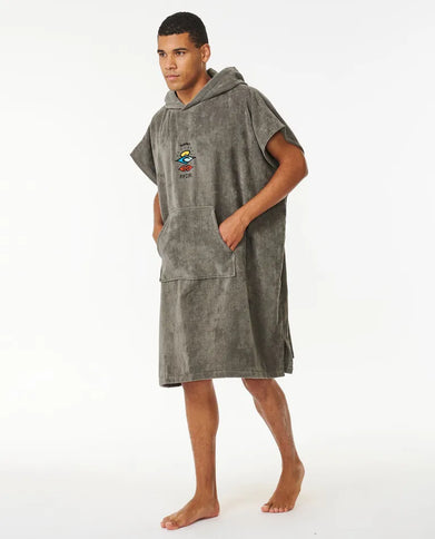 Logo Hooded Towel - Grey