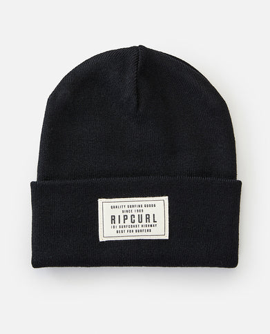 Premium Surf Tall Beanie - Black