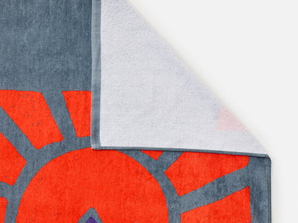 Sunstash Beach Towel - Chrome