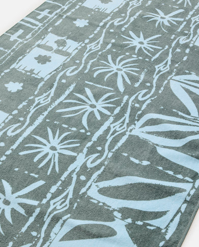 Sunstash Beach Towel - Mineral Blue