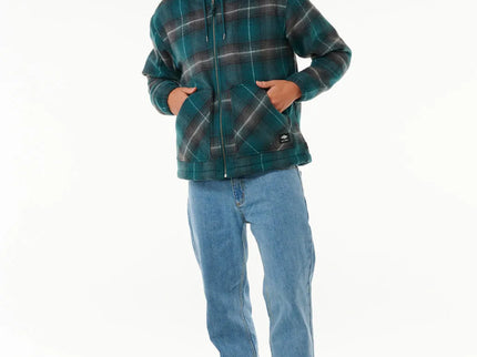 Classic Surf Check Jacket - Blue Green