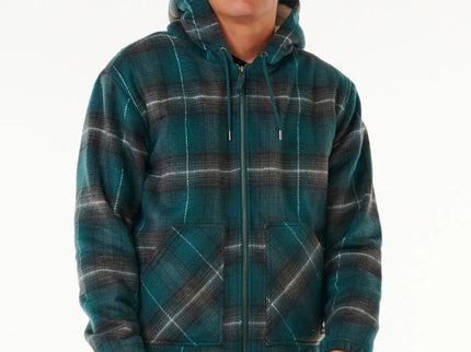 Classic Surf Check Jacket - Blue Green