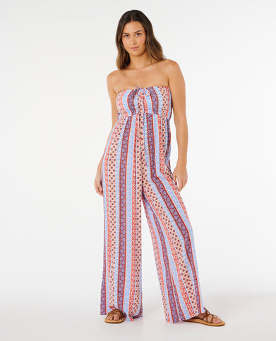 Ventura Shirred Jumpsuit - Multico