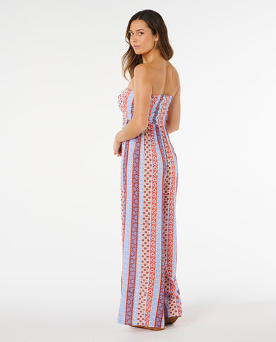 Ventura Shirred Jumpsuit - Multico