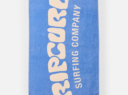 Graphic Standard Towel - Blue/Natural