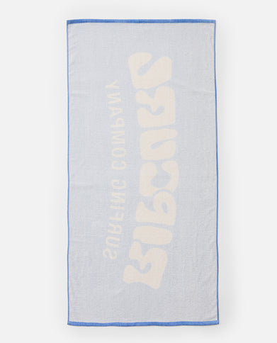 Graphic Standard Towel - Blue/Natural