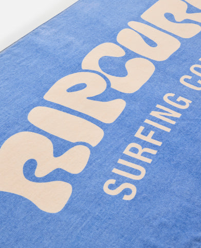 Graphic Standard Towel - Blue/Natural