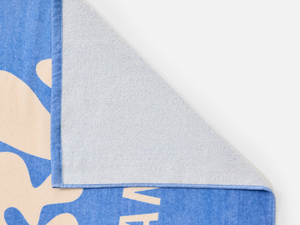Graphic Standard Towel - Blue/Natural