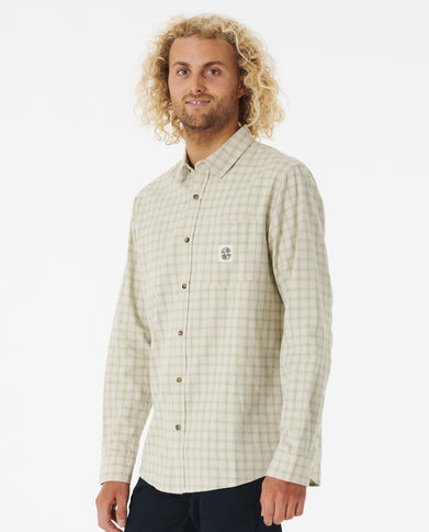 Swc Rails Flannel Shirt  - Cement