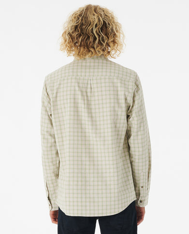 Swc Rails Flannel Shirt  - Cement