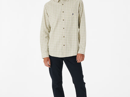 Swc Rails Flannel Shirt  - Cement